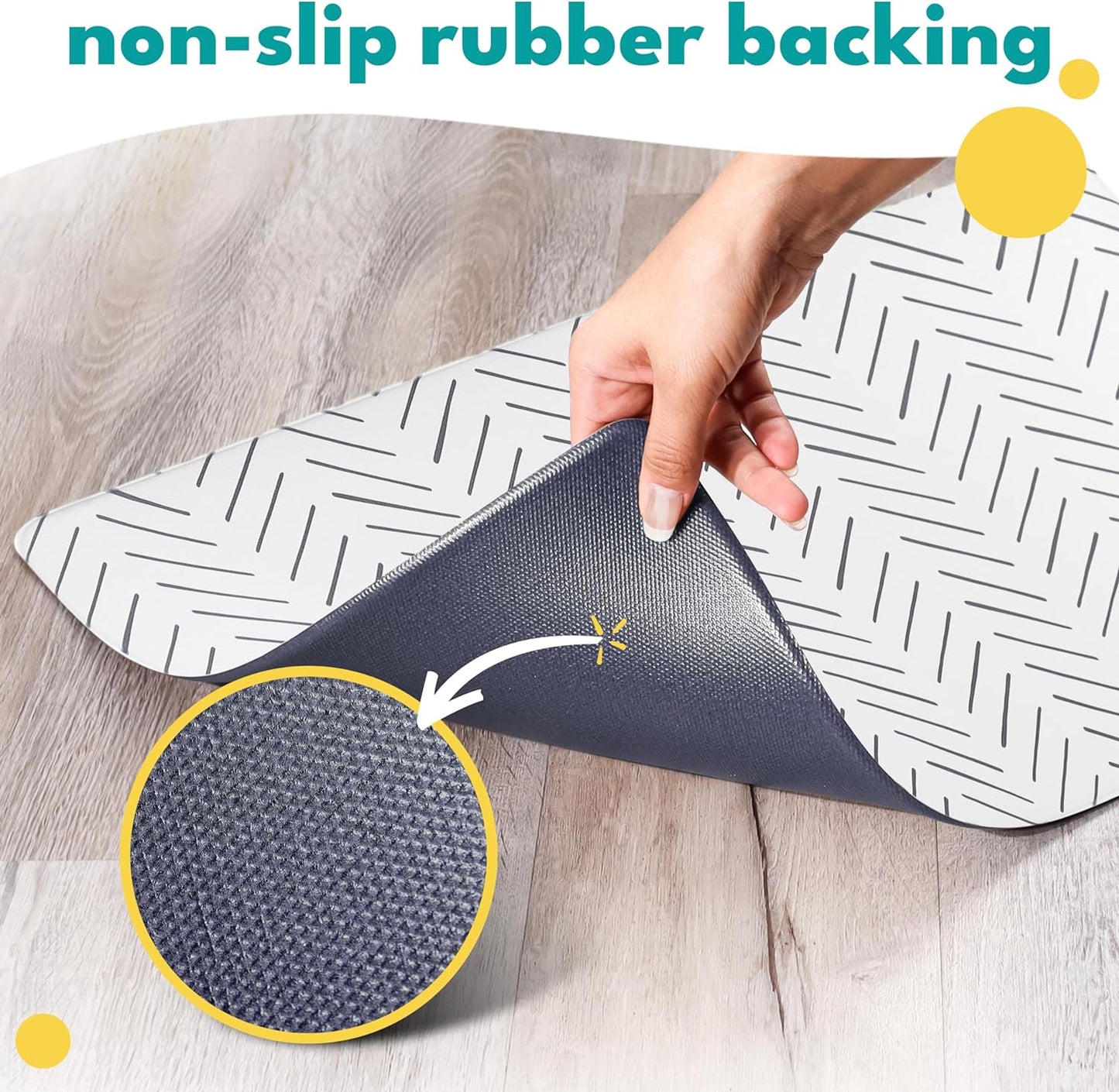 Large Dog Mat for Food and Water,