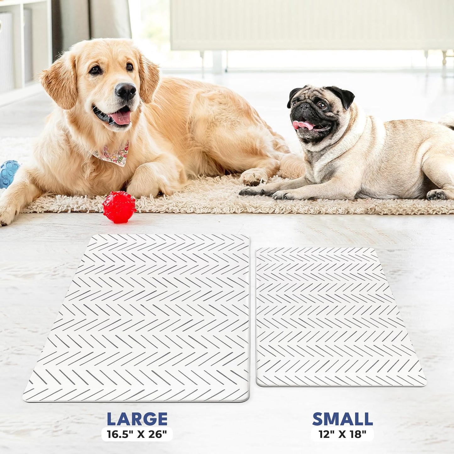 Large Dog Mat for Food and Water,