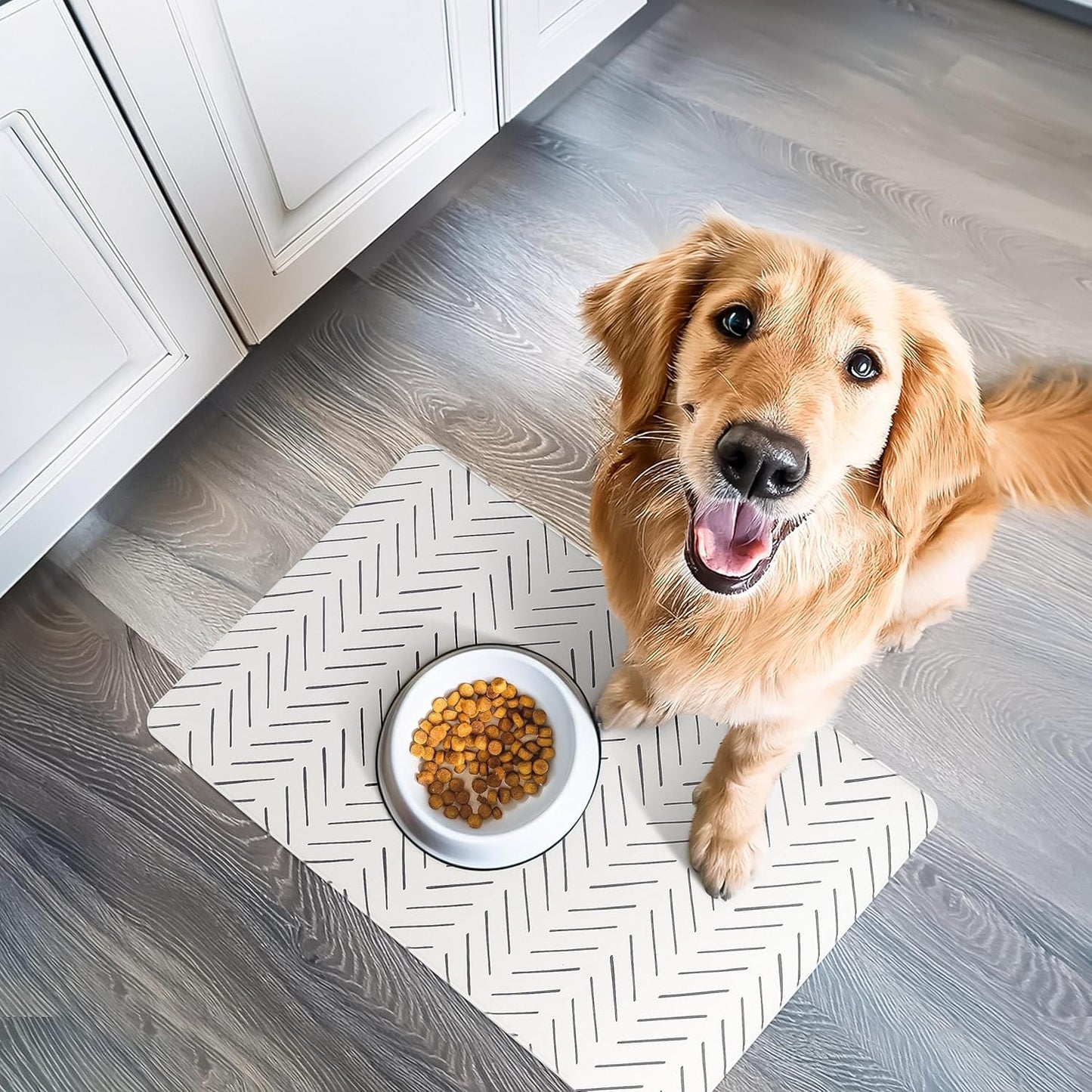 Large Dog Mat for Food and Water,